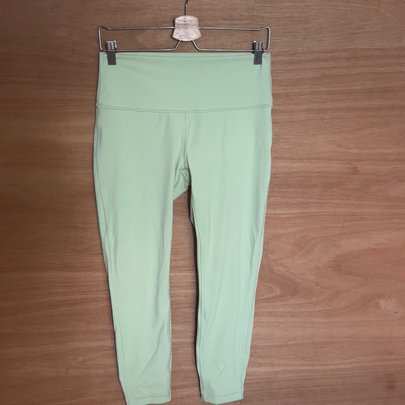 Lululemon Wunder Under high rise leggings size 10 mint green yoga luxtreme 25" - Picture 4 of 6